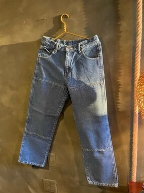 Dickies Men's Patchwork Dark Blue vintage Straight Jeans